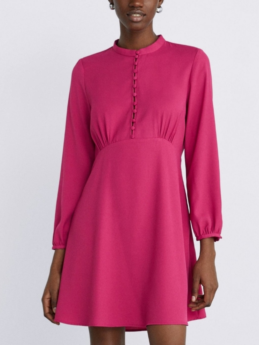 Zara Button Down Blouse Dress
